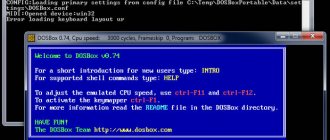 DosBox portable launches by default