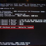 Надпись CMOS checksum error - Defaults loaded