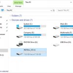 Incorrect configuration of the new hard drive